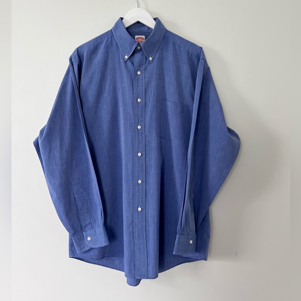 Brooks Brothers long sleeve button down shirt blue